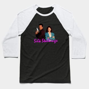 Silk Stalkings - Rob Estes, Mitzi Kapture - 90s Cop Show Baseball T-Shirt